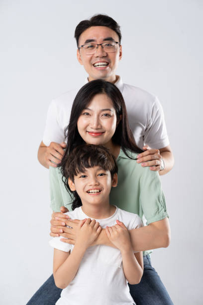 istock A family on a white background 1594187457