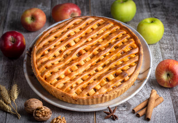 istock Homemade Organic Apple Pie Dessert Ready To Eat 1594218485