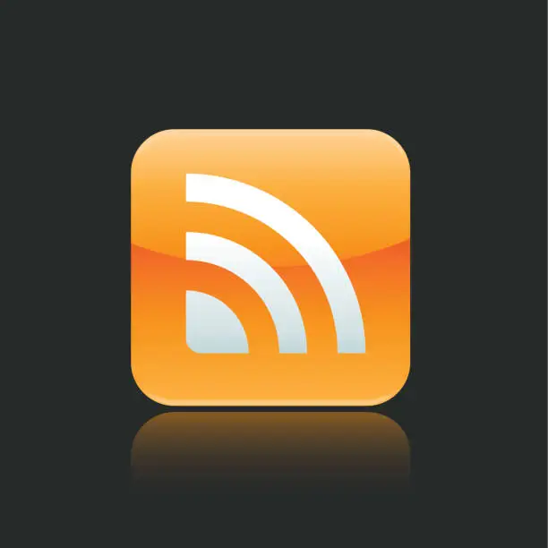 Vector illustration of RSS Feed App Icon