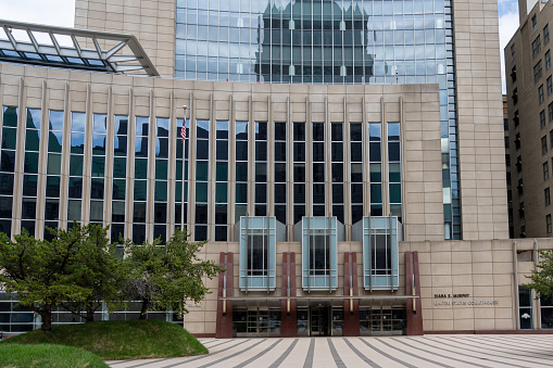 Diana E. Murphy United States Courthouse in Minneapolis, Minnesota, U.S., May 5, 2023. Diana E. Murphy United States Courthouse is home to both the U.S. District and Bankruptcy Courts.