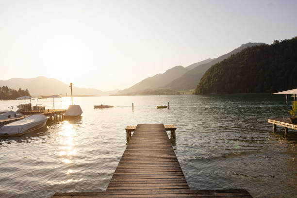 istock Sunset on the lake in Austria 1594270405