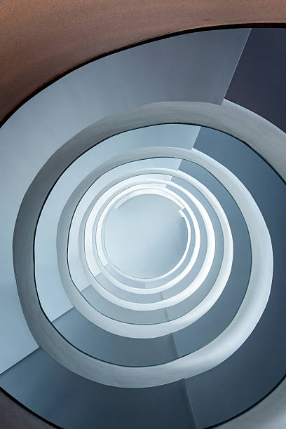 istock Modern spiral staicase 159428925