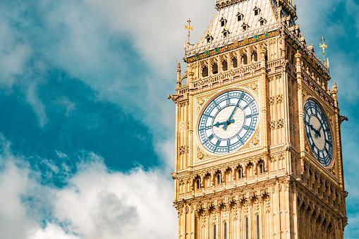 Big Ben and westminster bridge in London