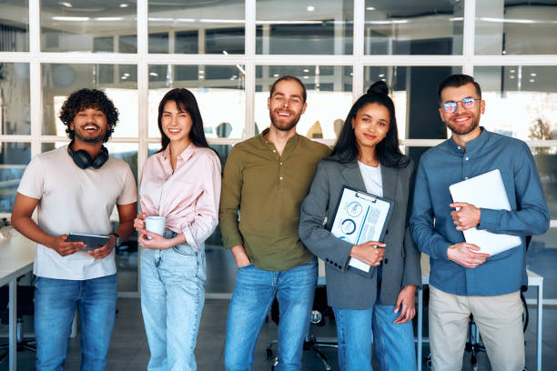 istock Successful hipster team in coworking. Freelancers. 1594317747
