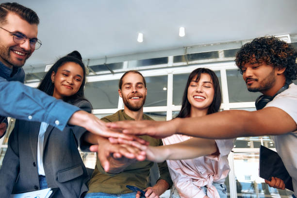 istock Successful hipster team in coworking. Freelancers. 1594318257