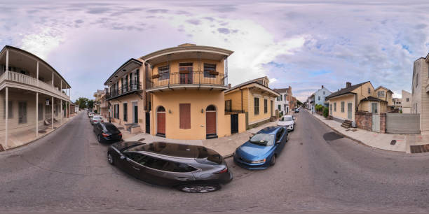 istock 360 vr equirectangular image of historic architecture New Orleans French Quarter 1594322028