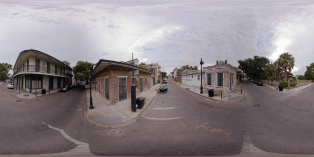 istock 360 vr equirectangular image of historic architecture New Orleans French Quarter 1594322029