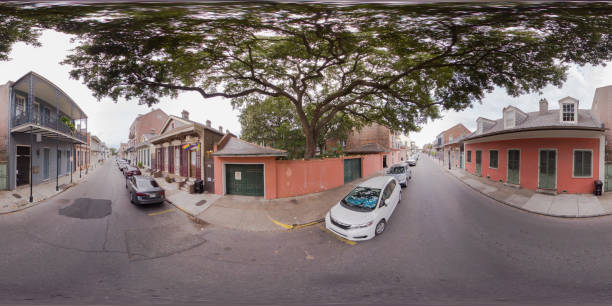 istock 360 vr equirectangular image of historic architecture New Orleans French Quarter 1594322035