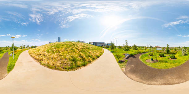 istock 360 equirectangular photo Scissortail Park Downtown Oklahoma City 1594323136