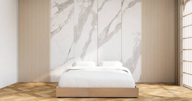 istock Modern bedroom - japanese style. 1594426937
