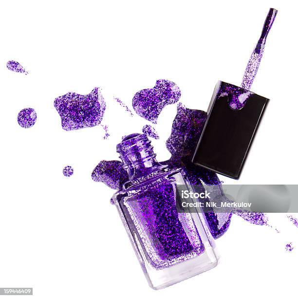 Purple Nail Polish Stock Photo - Download Image Now - Glowing, Nail Polish, Beauty
