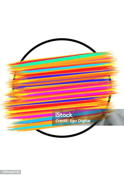 Colorburst Border Colorful Border Art Design Stock Illustration - Download Image Now ...