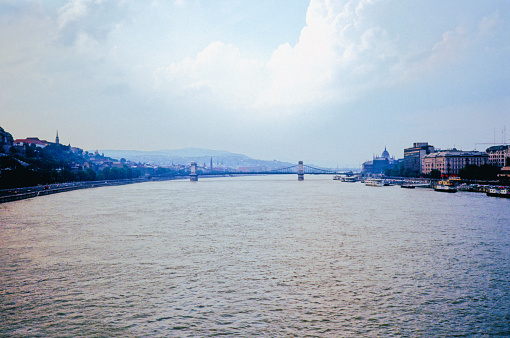 Bridge over the River Danube Budapest Hungary