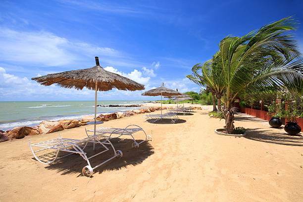 Saly's beach in Senegal Saly seaside resort in the country of Senegal in Africa senegal beach stock pictures, royalty-free photos & images