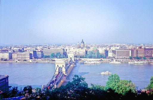 Bridge over the River Danube Budapest Hungary