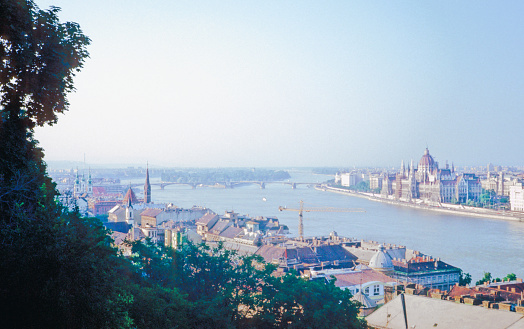 Bridge over the River Danube Budapest Hungary