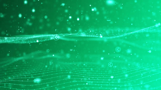 istock Abstract Waving Line Particle Technology Background 1594508789