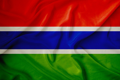 Gambia Flag.