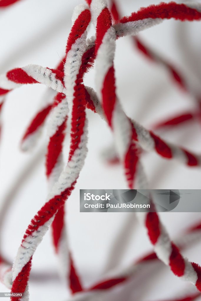 Rote und weiße Pipe Cleaners - Lizenzfrei Pfeifenreiniger Stock-Foto