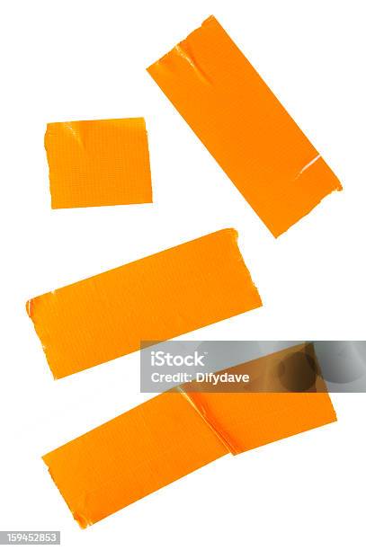 Fatias De Laranja Fita Isoladora Isolado A Branco - Fotografias de stock e mais imagens de Fita Isoladora - Fita Isoladora, Laranja - Cores, Figura para recortar