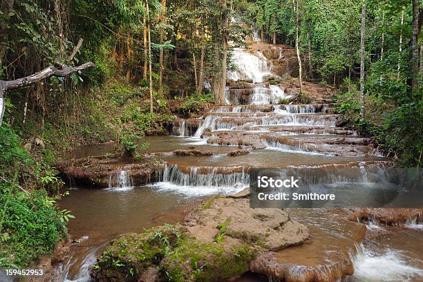 Cascada De La Selva Y Foto de stock y más banco de imágenes de Agua - Agua, Aire libre, Belleza