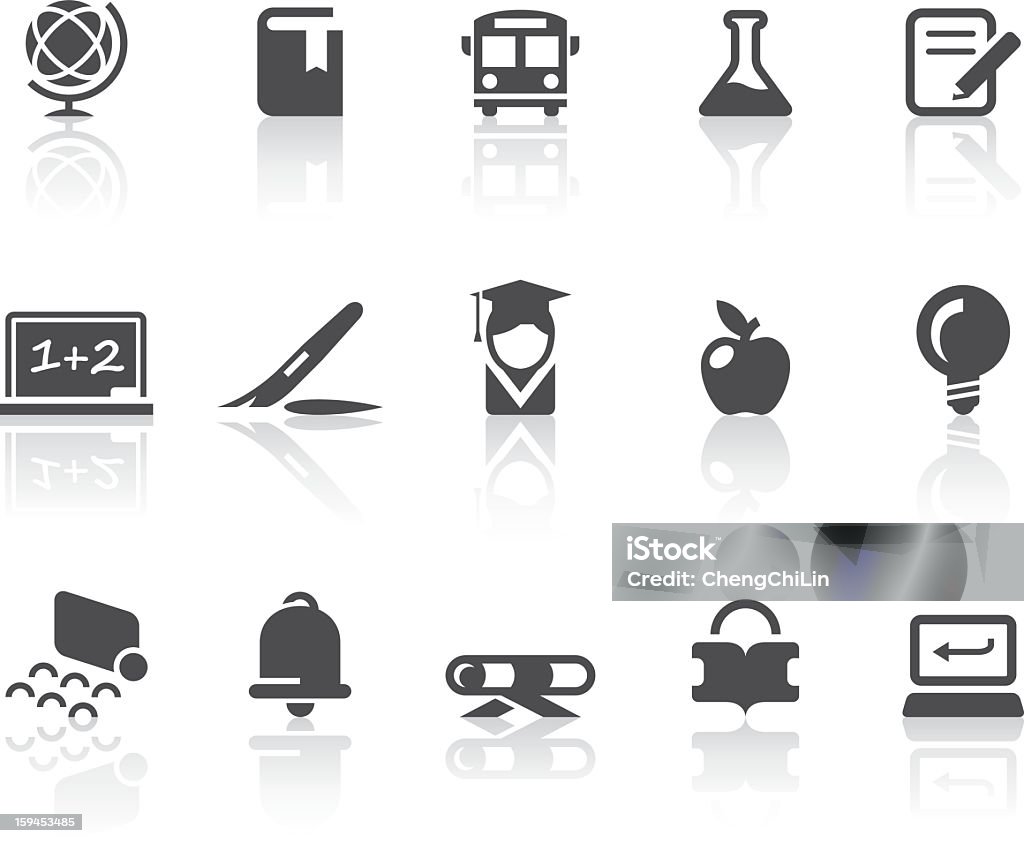 School Icons | Simple Black Series School related vector icons for your design and application. Achievement stock vector