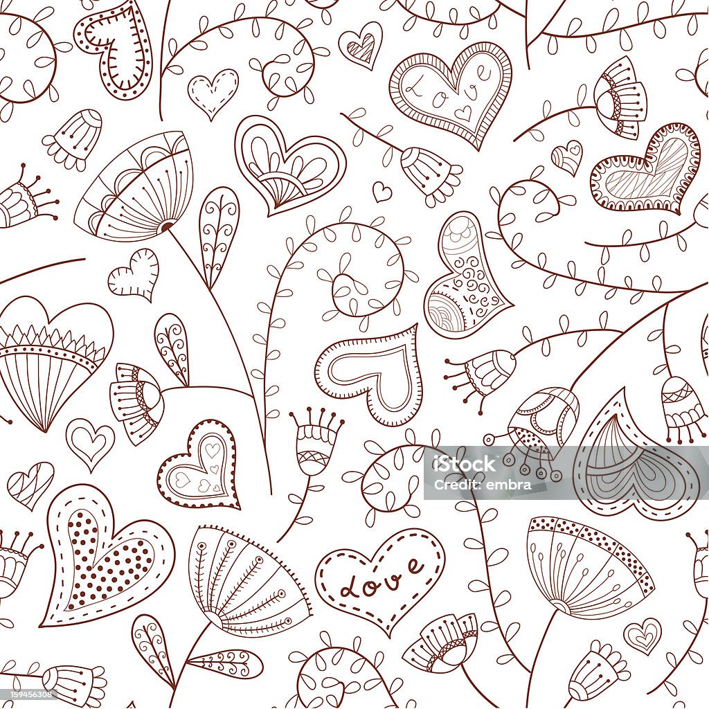 Romantic Style Pattern Romantic Seamless Floral Pattern Stock Illustration - Download Image ...