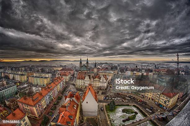 Nysa City Center Stock Photo - Download Image Now - Knysa Heads, City, Fog