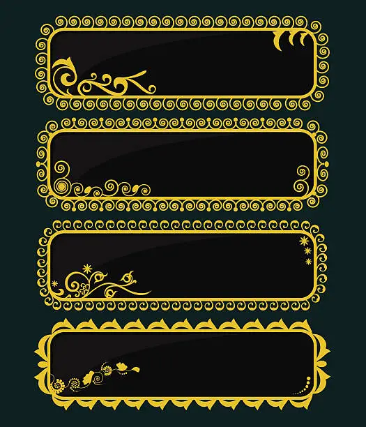 Vector illustration of Decorative Banners