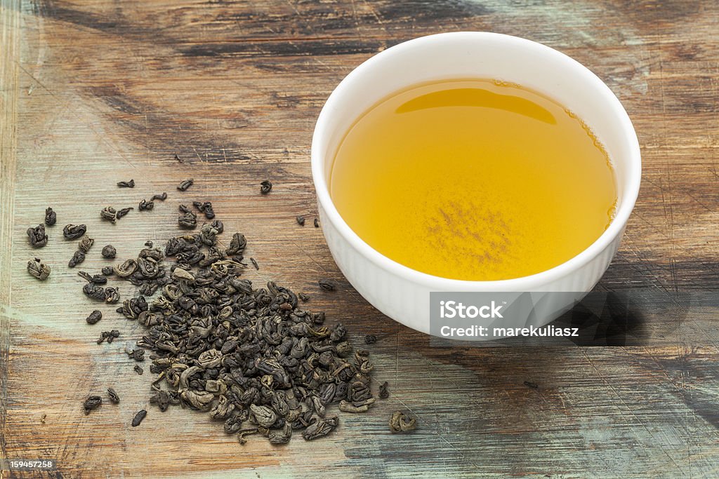 Pólvora chá verde - Foto de stock de Chá Gunpowder royalty-free