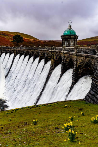 istock Craig Goch Reservoir's Dam overflowing in Spring. 1594726025