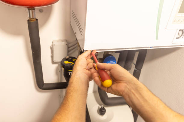 istock An unrecognizable technician installs the heating pump. They can bring huge savings 1594764611
