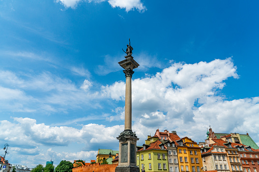 The Sigismund's Column Monument in Warsaw, Poland