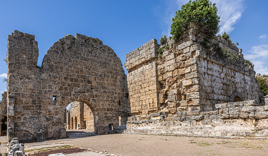 The Southern Baths are dated to the first to second centuries AD. Antalya, Turkey