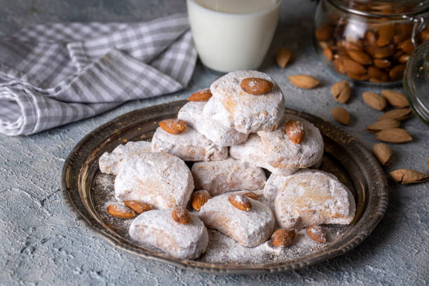 istock Traditional Kavala cookies with almond 1595090219