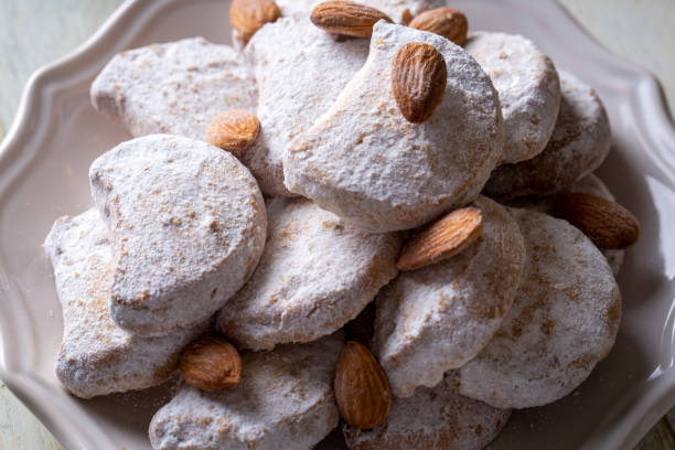 istock Traditional Kavala cookies with almond 1595128837