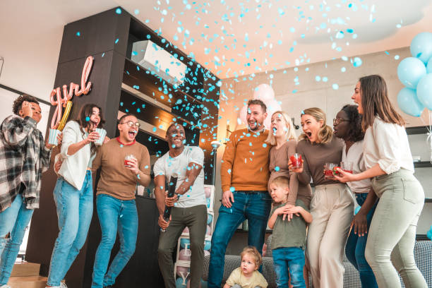 istock Joyous Gender Reveal Party at Home 1595129918