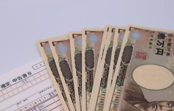 istock Image of tax return in Japan 1595466866