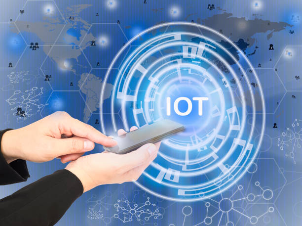 istock Man is using mobile telephone to run he worldwide business overlay with digital layer, internet of thing concept. 1595492953