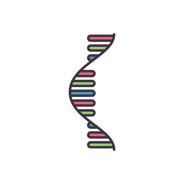 RNA related vector icon RNA related vector icon. RNA sign. Isolated on white background. Editable vector illustration rna stock illustrations