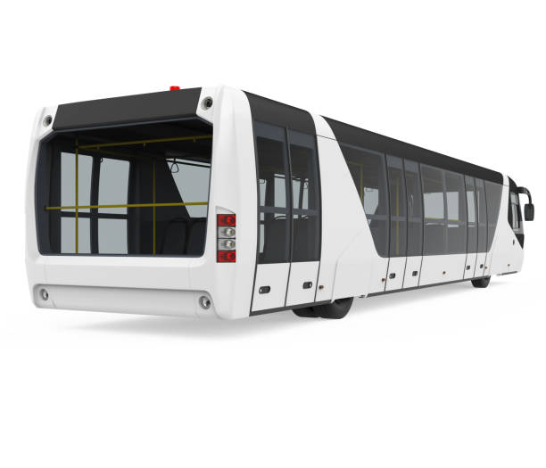 istock Airport Shuttle Bus Isolated 1595551983