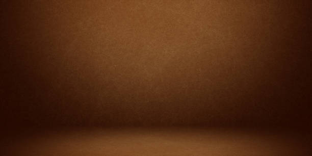 Abstract grunge orange studio and showroom for present products