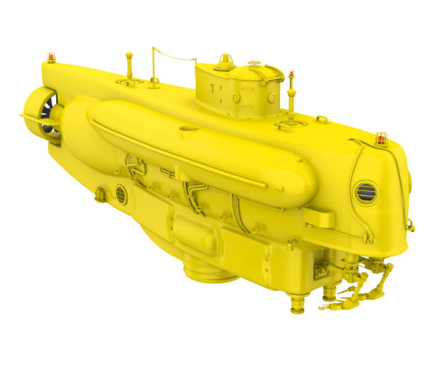 istock Small Yellow Submarine Isolated 1595552366
