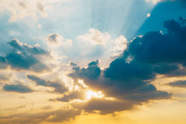 istock Sunset sky with cloud atmosphere outdoor nature background 1595675873