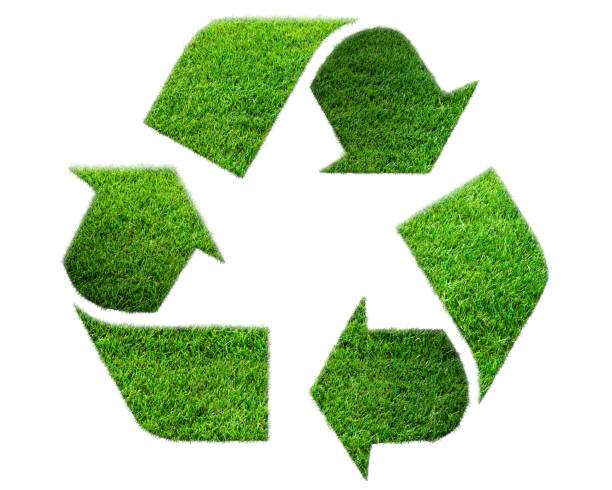 istock Grass Recycle icon isolated. eco friendly concept. 1595769487
