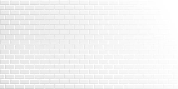 stockillustraties, clipart, cartoons en iconen met abstract white background - geometric texture - baksteen
