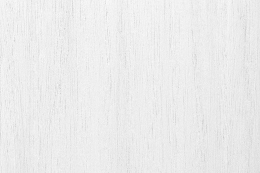 White wooden wall background, texture of bark wood with old natural pattern for design art work, top view of grain timber.