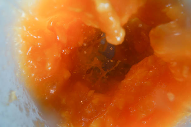 orange as a background. super macro
