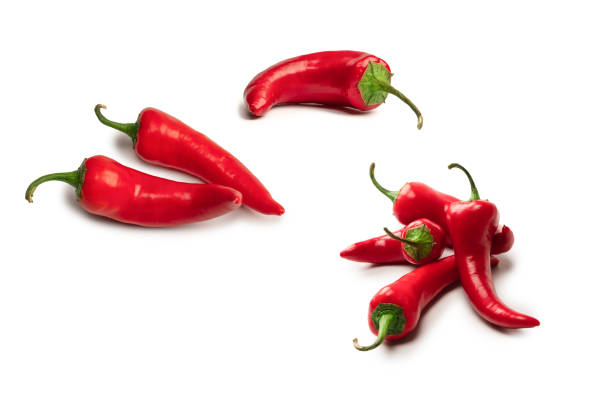 istock Red hot chili pepper isolated on a white background. 1595913865