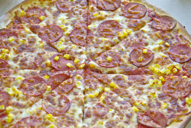 Homemade Turkish Pizza with sucuk